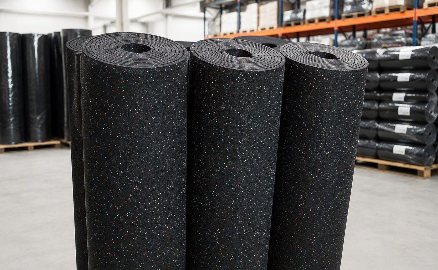Home gym rubber flooring rolls